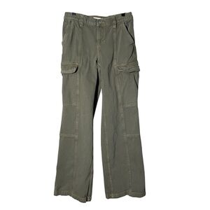 PacSun Women's Low Rise Olive Wide Leg Pants